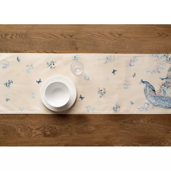 imageMaison d Hermine Table Runner 100 Combed Cotton Premium 1450 Inch x 72 Inch Decorative Runner Table Runners Dining Kitchen Parties ampamp Camping Mosaic Double LayerPeacock Utopia  Sandy Beach