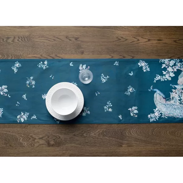 imageMaison d Hermine Table Runner 100 Combed Cotton Premium 1450 Inch x 72 Inch Decorative Runner Table Runners Dining Kitchen Parties ampamp Camping Mosaic Double LayerPeacock Utopia  Deep Sea