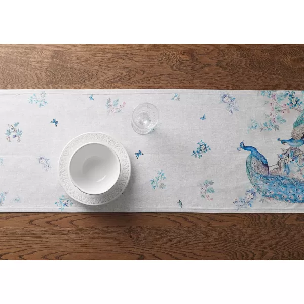 imageMaison d Hermine Table Runner 100 Combed Cotton Premium 1450 Inch x 72 Inch Decorative Runner Table Runners Dining Kitchen Parties ampamp Camping Mosaic Double LayerPeacock Utopia  Original