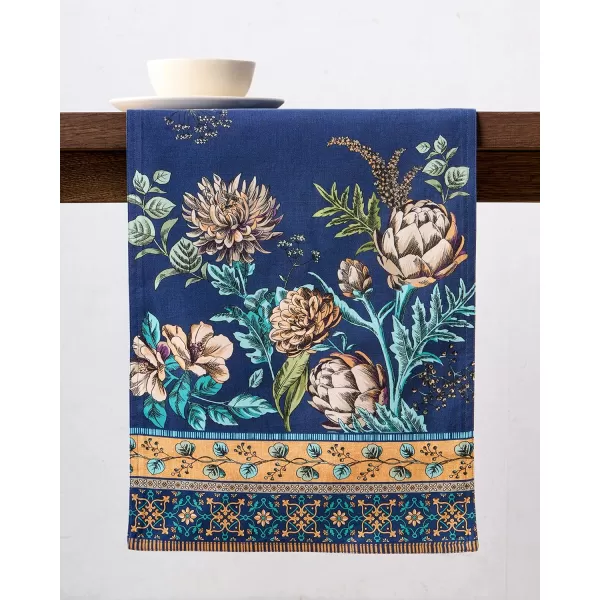 imageMaison d Hermine Table Runner 100 Combed Cotton Premium 1450 Inch x 72 Inch Decorative Runner Table Runners Dining Kitchen Parties ampamp Camping Mosaic Double LayerArtichoke