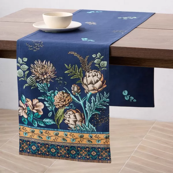 imageMaison d Hermine Table Runner 100 Combed Cotton Premium 1450 Inch x 72 Inch Decorative Runner Table Runners Dining Kitchen Parties ampamp Camping Mosaic Double LayerArtichoke
