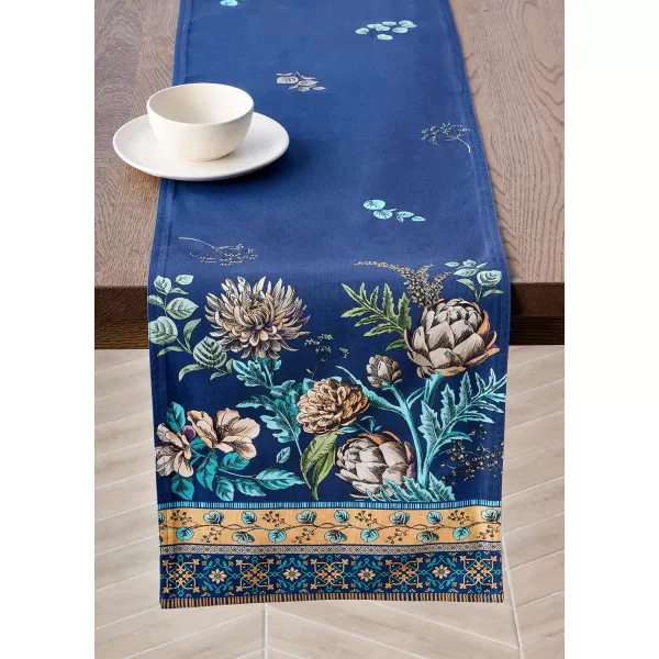 imageMaison d Hermine Table Runner 100 Combed Cotton Premium 1450 Inch x 72 Inch Decorative Runner Table Runners Dining Kitchen Parties ampamp Camping Mosaic Double LayerArtichoke