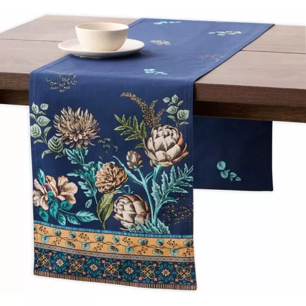 imageMaison d Hermine Table Runner 100 Combed Cotton Premium 1450 Inch x 72 Inch Decorative Runner Table Runners Dining Kitchen Parties ampamp Camping Mosaic Double LayerArtichoke