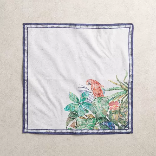 imageMaison d Hermine Napkins 100 Combed Cotton Premium 20Inch x 20Inch Decorative Washable Cloth Napkin Table Napkin for Dining Kitchen Parties ampamp Camping  Mosaic Set of 4Mosaic