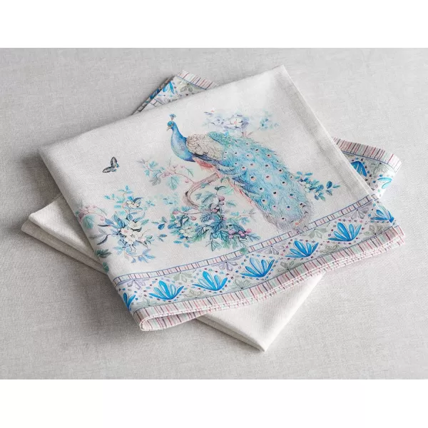 imageMaison d Hermine Napkins 100 Combed Cotton Premium 20Inch x 20Inch Decorative Washable Cloth Napkin Table Napkin for Dining Kitchen Parties ampamp Camping  Mosaic Set of 4Peacock Utopia  Original