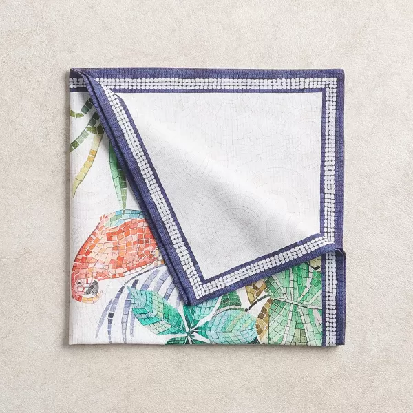 imageMaison d Hermine Napkins 100 Combed Cotton Premium 20Inch x 20Inch Decorative Washable Cloth Napkin Table Napkin for Dining Kitchen Parties ampamp Camping  Mosaic Set of 4Mosaic