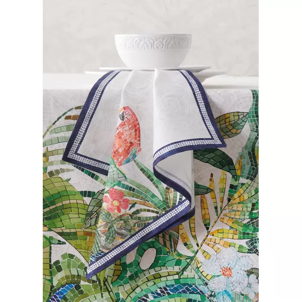 imageMaison d Hermine Napkins 100 Combed Cotton Premium 20Inch x 20Inch Decorative Washable Cloth Napkin Table Napkin for Dining Kitchen Parties ampamp Camping  Mosaic Set of 4Mosaic