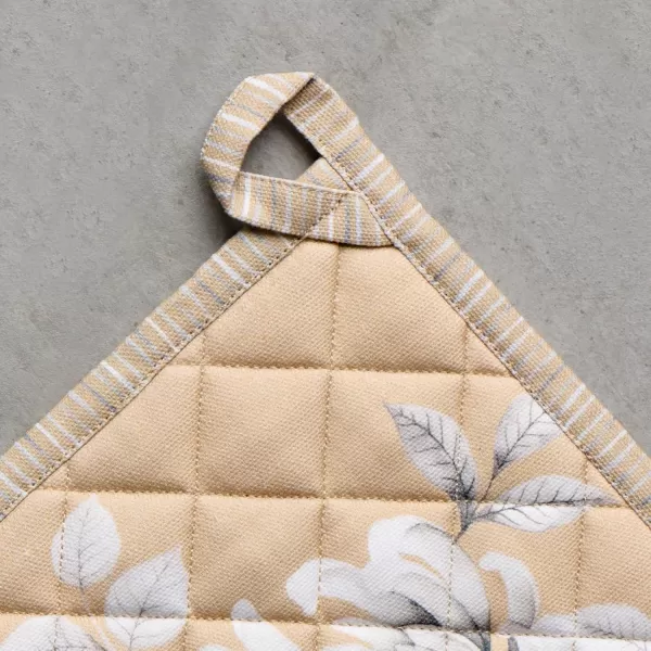 imageMaison d Hermine Pot Holder 100 Cotton Heat Resistant Potholders 8 Inch x 8 Inch Hot Pads with Loop BBQ Cooking Grilling Microwave Crystal Star  ThanksgivingChristmas29  Pretty Autumn