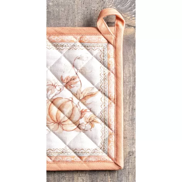 imageMaison d Hermine Pot Holder 100 Cotton Heat Resistant Potholders 8 Inch x 8 Inch Hot Pads with Loop BBQ Cooking Grilling Microwave Crystal Star  ThanksgivingChristmas34  Giving Thanks