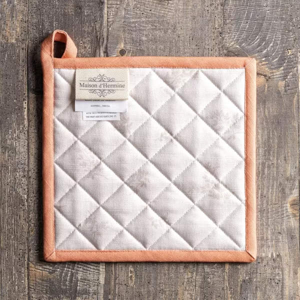 imageMaison d Hermine Pot Holder 100 Cotton Heat Resistant Potholders 8 Inch x 8 Inch Hot Pads with Loop BBQ Cooking Grilling Microwave Crystal Star  ThanksgivingChristmas34  Giving Thanks