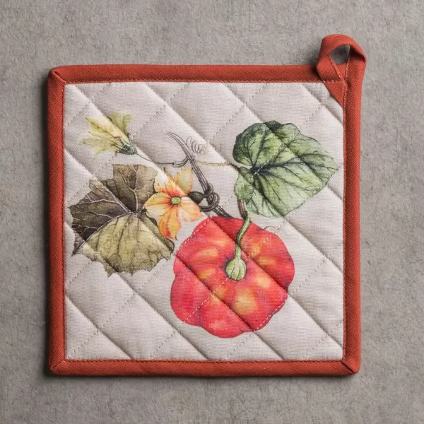 imageMaison d Hermine Pot Holder 100 Cotton Heat Resistant Potholders 8 Inch x 8 Inch Hot Pads with Loop BBQ Cooking Grilling Microwave Crystal Star  ThanksgivingChristmas28  Potiron