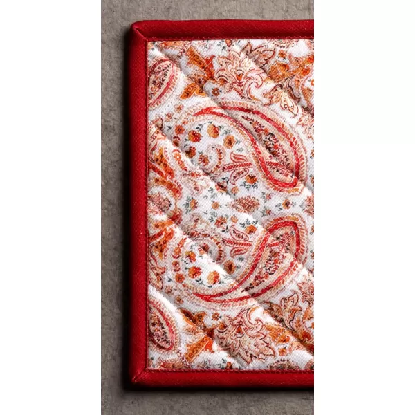 imageMaison d Hermine Pot Holder 100 Cotton Heat Resistant Potholders 8 Inch x 8 Inch Hot Pads with Loop BBQ Cooking Grilling Microwave Crystal Star  ThanksgivingChristmas10  Orient
