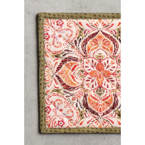 imageMaison d Hermine Pot Holder 100 Cotton Heat Resistant Potholders 8 Inch x 8 Inch Hot Pads with Loop BBQ Cooking Grilling Microwave Crystal Star  ThanksgivingChristmas16  Damask