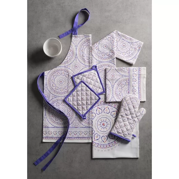 imageMaison d Hermine 100 Cotton Kitchen Apron with an Adjustable Neck with Long Ties for Women Men Chef1  Mandala