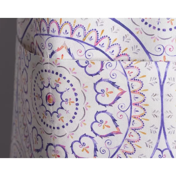 imageMaison d Hermine 100 Cotton Kitchen Apron with an Adjustable Neck with Long Ties for Women Men Chef1  Mandala