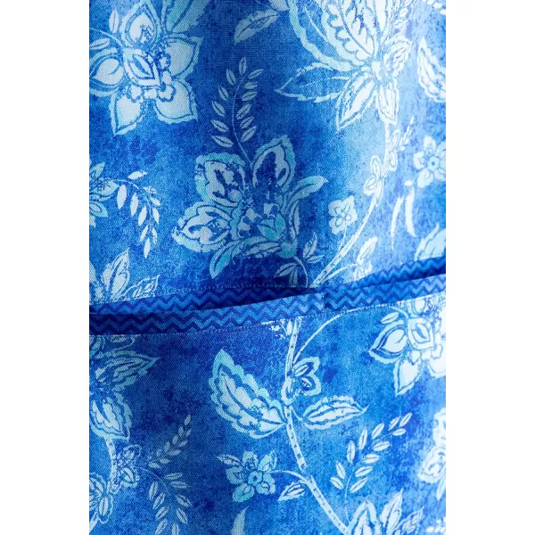 imageMaison d Hermine 100 Cotton Kitchen Apron with an Adjustable Neck with Long Ties for Women Men Chef12  Indigo Love