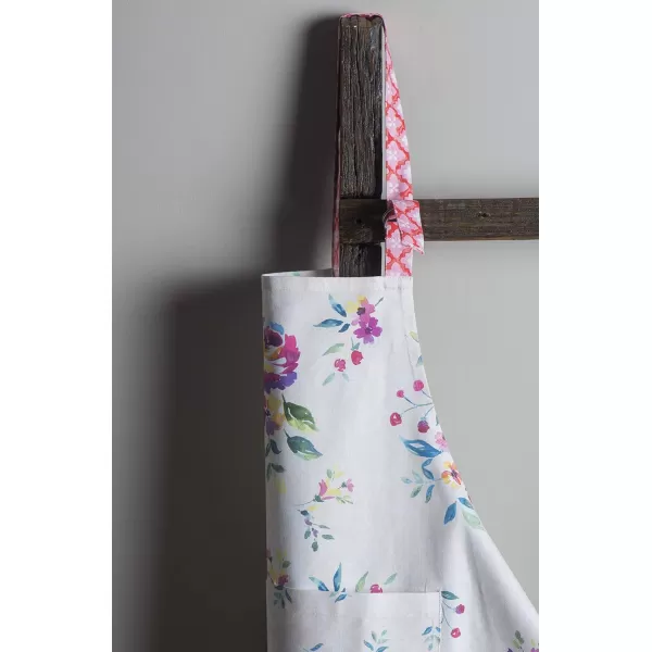 imageMaison d Hermine 100 Cotton Kitchen Apron with an Adjustable Neck with Long Ties for Women Men Chef16  Rose Garden