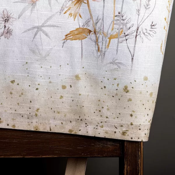 imageMaison d Hermine 100 Cotton Kitchen Apron with an Adjustable Neck with Long Ties for Women Men Chef2  Meadow Florals  Beige
