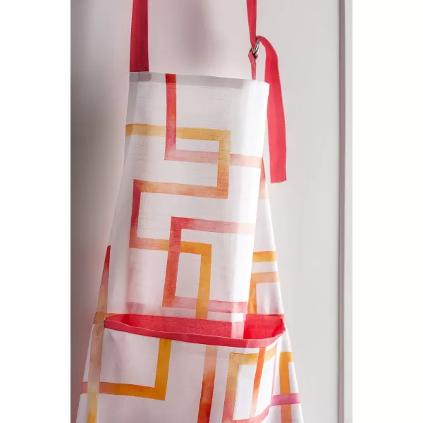 imageMaison d Hermine 100 Cotton Kitchen Apron with an Adjustable Neck with Long Ties for Women Men Chef25  Summer Maze