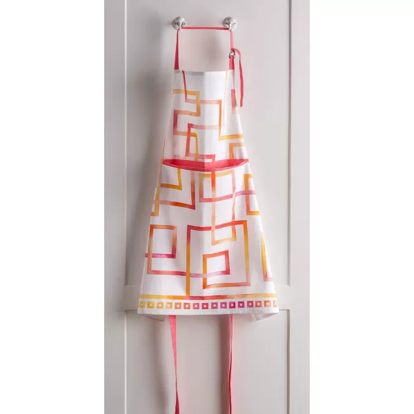 imageMaison d Hermine 100 Cotton Kitchen Apron with an Adjustable Neck with Long Ties for Women Men Chef25  Summer Maze