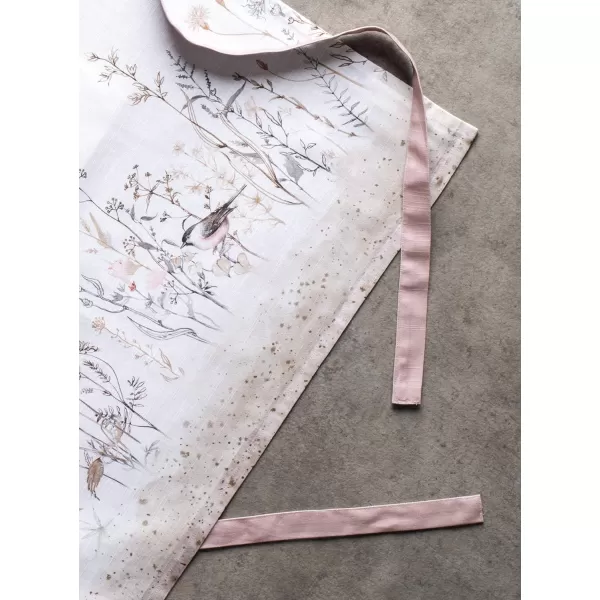 imageMaison d Hermine 100 Cotton Kitchen Apron with an Adjustable Neck with Long Ties for Women Men Chef5  Meadow Florals  Brown