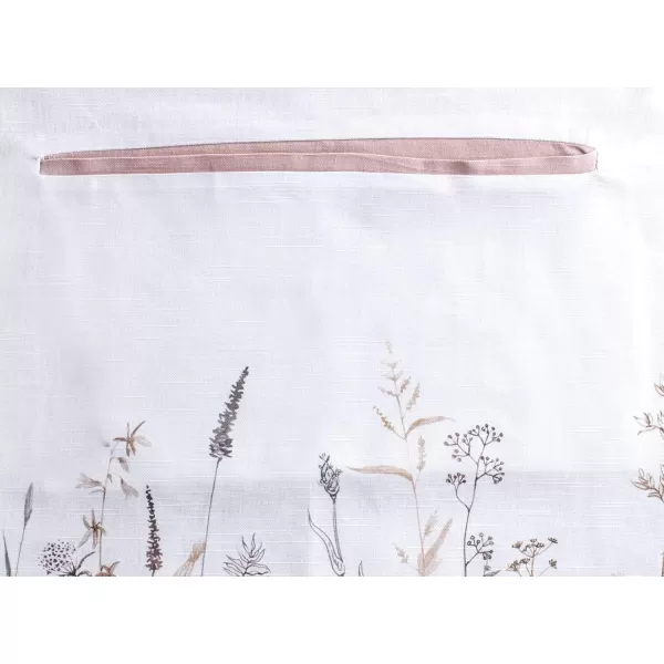 imageMaison d Hermine 100 Cotton Kitchen Apron with an Adjustable Neck with Long Ties for Women Men Chef5  Meadow Florals  Brown