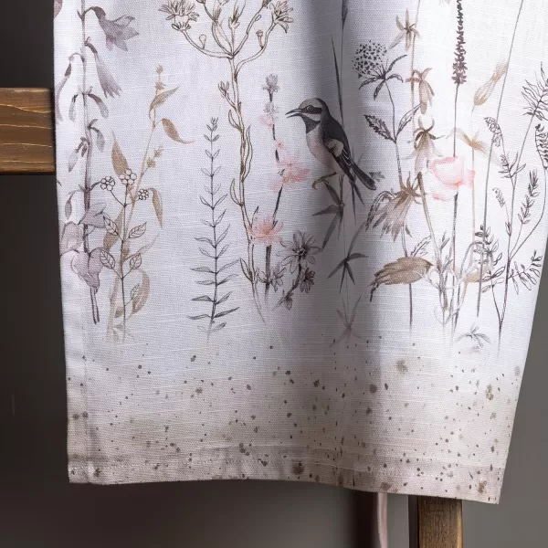 imageMaison d Hermine 100 Cotton Kitchen Apron with an Adjustable Neck with Long Ties for Women Men Chef5  Meadow Florals  Brown