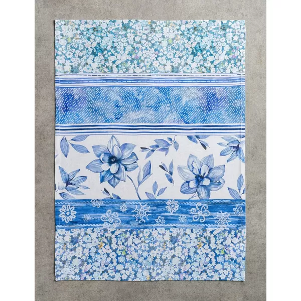 imageMaison d Hermine Dish Towels 100 Cotton Kitchen Towels Absorbent Dishcloth for Home Kitchen Dining Cocktail Parties ampamp Camping Marquise  SpringSummer Set of 314  Summer Blues