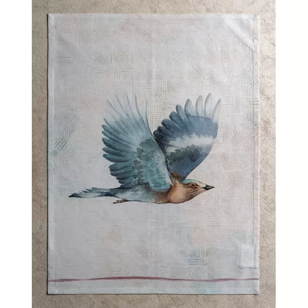 imageMaison d Hermine Dish Towels 100 Cotton Kitchen Towels Absorbent Dishcloth for Home Kitchen Dining Cocktail Parties ampamp Camping Marquise  SpringSummer Set of 318  Flying Birds