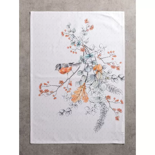 imageMaison d Hermine Kitchen Towel 100 Cotton Quick Dry Cleaning Dishtowel for Gifts Dining Home Wedding Banquet Buffet Equinoxe  Grey  ThanksgivingChristmas Set of 316  Whitish Shabby Chique