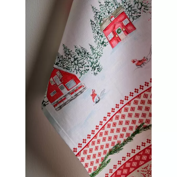imageMaison d Hermine Kitchen Towel 100 Cotton Quick Dry Cleaning Dishtowel for Gifts Dining Home Wedding Banquet Buffet Equinoxe  Grey  ThanksgivingChristmas Set of 324  Rural Xmas