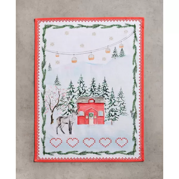 imageMaison d Hermine Kitchen Towel 100 Cotton Quick Dry Cleaning Dishtowel for Gifts Dining Home Wedding Banquet Buffet Equinoxe  Grey  ThanksgivingChristmas Set of 324  Rural Xmas