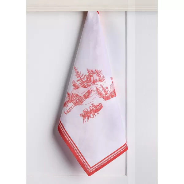 imageMaison d Hermine Kitchen Towel 100 Cotton Quick Dry Cleaning Dishtowel for Gifts Dining Home Wedding Banquet Buffet Morzine  ThanksgivingChristmas Set of 314  Winter Jouy