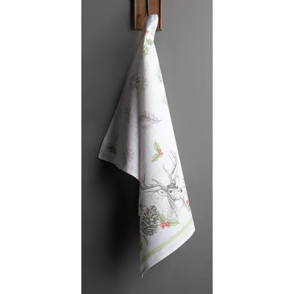 imageMaison d Hermine Kitchen Towel 100 Cotton Quick Dry Cleaning Dishtowel for Gifts Dining Home Wedding Banquet Buffet Morzine  ThanksgivingChristmas Set of 310  Christmas Dew