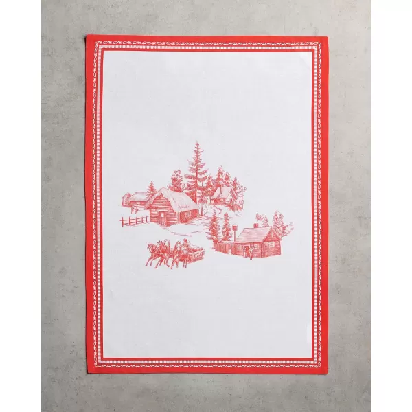 imageMaison d Hermine Kitchen Towel 100 Cotton Quick Dry Cleaning Dishtowel for Gifts Dining Home Wedding Banquet Buffet Morzine  ThanksgivingChristmas Set of 314  Winter Jouy