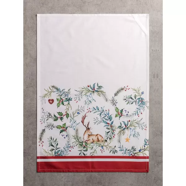 imageMaison d Hermine Kitchen Towel 100 Cotton Quick Dry Cleaning Dishtowel for Gifts Dining Home Wedding Banquet Buffet Morzine  ThanksgivingChristmas Set of 301  Holly Time