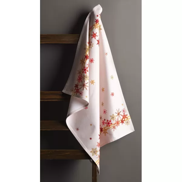 imageMaison d Hermine Kitchen Towel 100 Cotton Quick Dry Cleaning Dishtowel for Gifts Dining Home Wedding Banquet Buffet Morzine  ThanksgivingChristmas Set of 316  Crystal Star