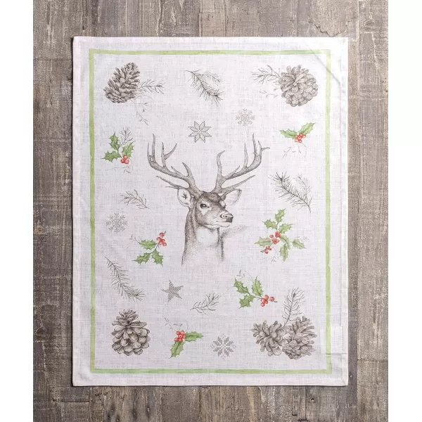 imageMaison d Hermine Kitchen Towel 100 Cotton Quick Dry Cleaning Dishtowel for Gifts Dining Home Wedding Banquet Buffet Morzine  ThanksgivingChristmas Set of 310  Christmas Dew