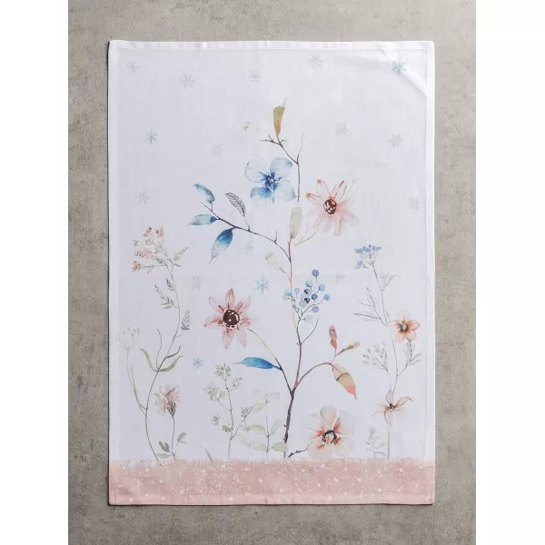 imageMaison d Hermine Kitchen Towel 100 Cotton Quick Dry Cleaning Dishtowel for Gifts Dining Home Wedding Banquet Buffet Morzine  ThanksgivingChristmas Set of 306  Ice Florals