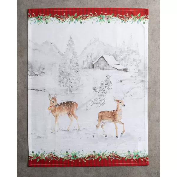 imageMaison d Hermine Kitchen Towel 100 Cotton Quick Dry Cleaning Dishtowel for Gifts Dining Home Wedding Banquet Buffet Morzine  ThanksgivingChristmas Set of 309  Christmas Tradition