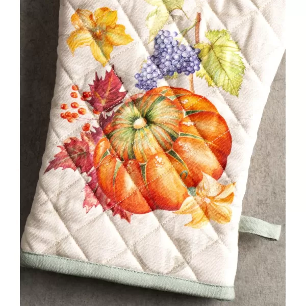 imageMaison d Hermine Oven Mitts  Pot Holders 100 Cotton Heat Resistant Oven Mitt 75quotx13quot ampamp Pot Holder 8quotx8quot Cooking BBQ Baking Grilling Fruit DHiver ThanksgivingChristmas40  Lumina