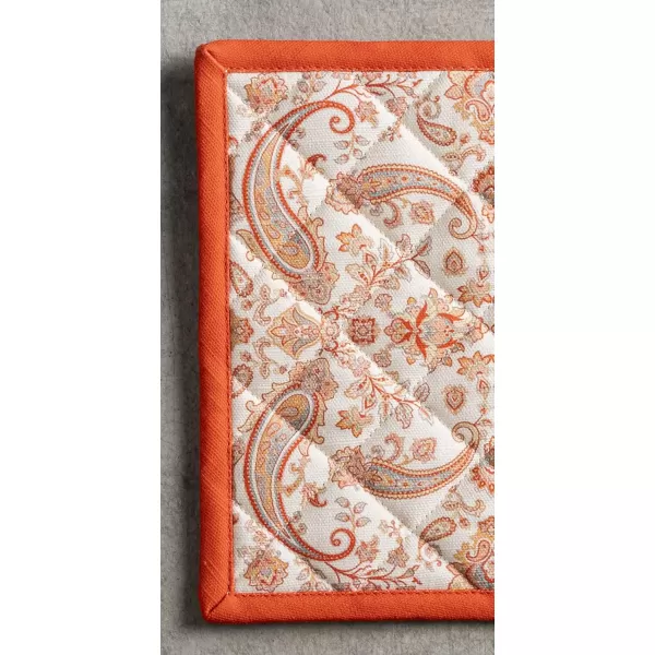 imageMaison d Hermine Oven Mitts  Pot Holders 100 Cotton Heat Resistant Oven Mitt 75quotx13quot ampamp Pot Holder 8quotx8quot Cooking BBQ Baking Grilling Fruit DHiver ThanksgivingChristmas7  Cachemire