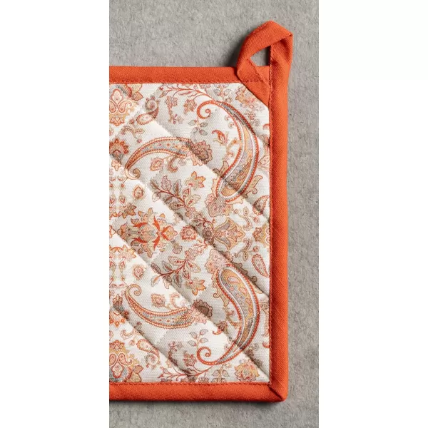 imageMaison d Hermine Oven Mitts  Pot Holders 100 Cotton Heat Resistant Oven Mitt 75quotx13quot ampamp Pot Holder 8quotx8quot Cooking BBQ Baking Grilling Fruit DHiver ThanksgivingChristmas7  Cachemire