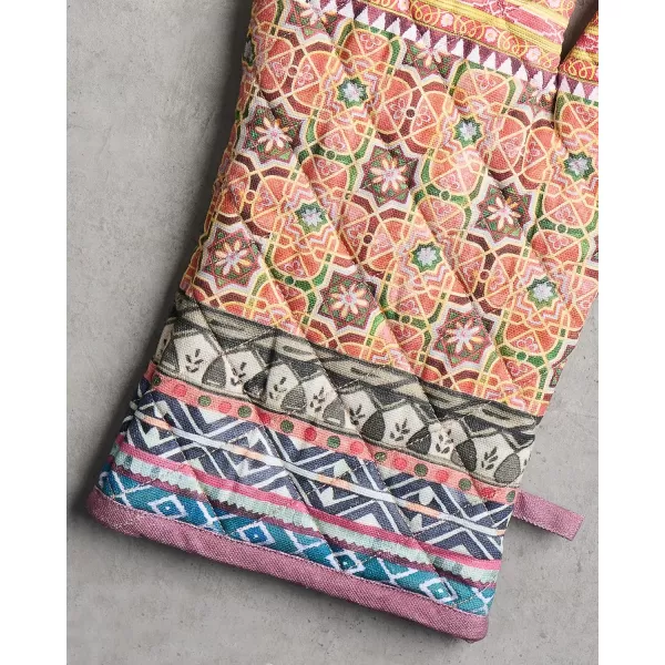 imageMaison d Hermine Oven Mitts  Pot Holders 100 Cotton Heat Resistant Oven Mitt 75quotx13quot ampamp Pot Holder 8quotx8quot Cooking BBQ Baking Grilling Fruit DHiver ThanksgivingChristmas21  Ispahan