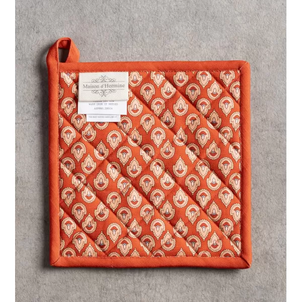 imageMaison d Hermine Oven Mitts  Pot Holders 100 Cotton Heat Resistant Oven Mitt 75quotx13quot ampamp Pot Holder 8quotx8quot Cooking BBQ Baking Grilling Fruit DHiver ThanksgivingChristmas7  Cachemire