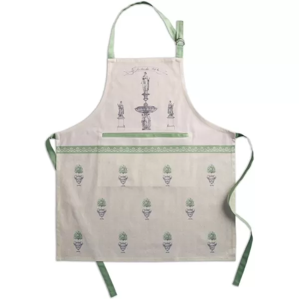 imageMaison d Hermine 100 Cotton Kitchen Apron with an Adjustable Neck with Long Ties for Women Men Chef6  Jardin Du Roy