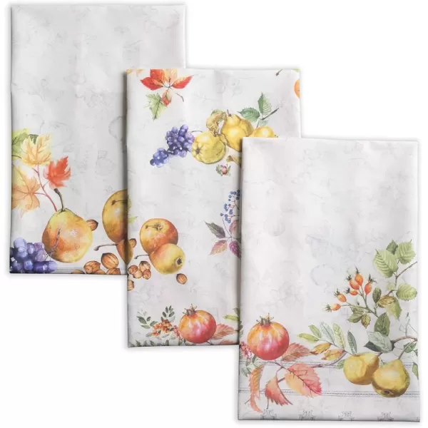 imageMaison d Hermine Kitchen Towel 100 Cotton Quick Dry Cleaning Dishtowel for Gifts Dining Home Wedding Banquet Buffet Equinoxe  Grey  ThanksgivingChristmas Set of 308  Fruit Dhiver