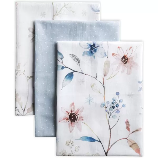 imageMaison d Hermine Kitchen Towel 100 Cotton Quick Dry Cleaning Dishtowel for Gifts Dining Home Wedding Banquet Buffet Morzine  ThanksgivingChristmas Set of 306  Ice Florals