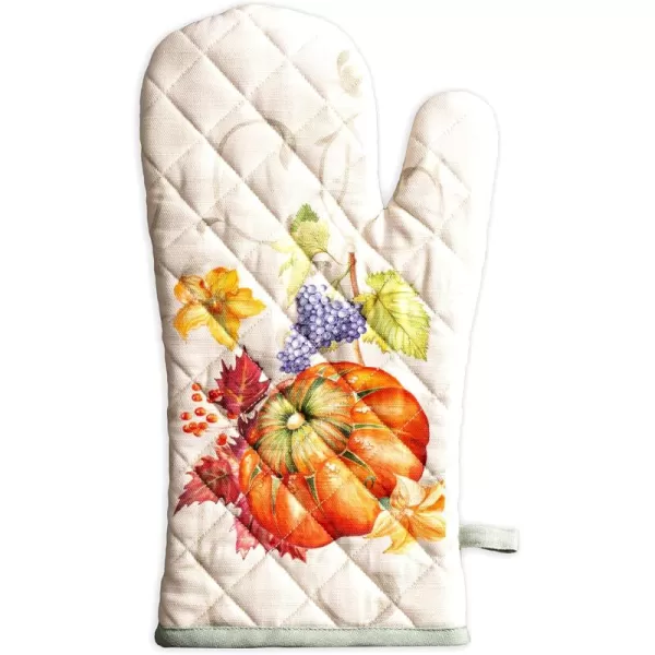 imageMaison d Hermine Oven Glove 100 Cotton 7 Inch x 13 Inch with Loop Heat Resistant BBQ Cooking Baking Grilling Microwave Barbeque Kelim  Infinity  ThanksgivingChristmas40  Lumina