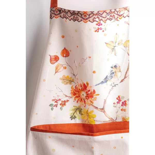 imageCotton Apron with Center Pocket Kitchen Unisex Cloth Apron 1 Piece with Long Ties for Painting Cooking Baking Restaurant14  Kelim  Prairie